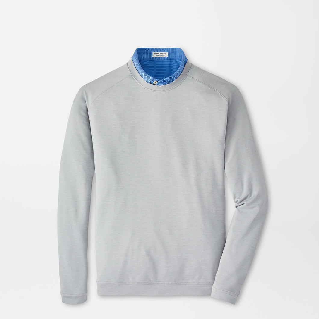 Peter Millar Cradle Performance Crewneck in Gale Grey