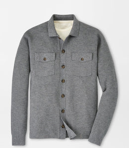 Peter Millar Trenton Sweater Shirt in Gale Grey