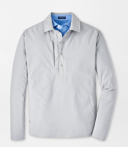 Peter Millar Approach Insulated Halp-Snap Shirt in Gale Grey