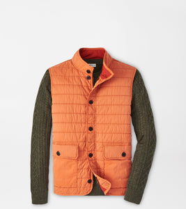 Peter Millar Greenwich Garment-Dyed Vest in Carrot