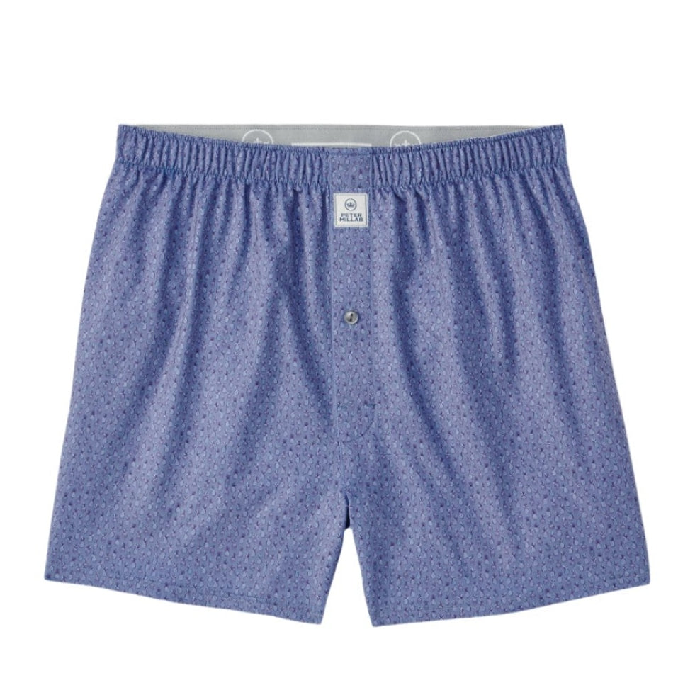 Peter Millar Pina Skullada Performance Boxer Short in Velvet Plum