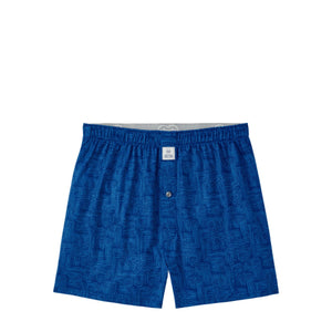 Peter Millar PM Maze Performance Boxer Short in Sport Navy