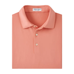 Peter Millar Solid Performance Jersey Polo in Grapefruit