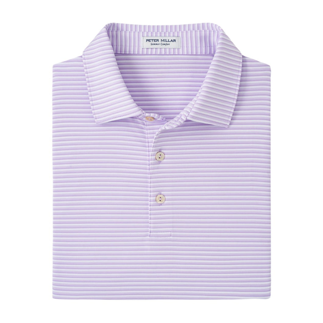 Peter Millar Cedar Performance Jersey Polo in Petal Purple