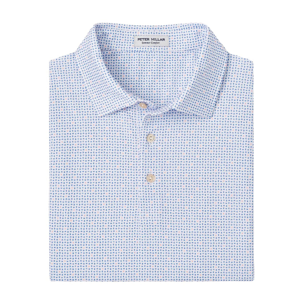 Peter Millar Daybreak Performance Jersey Polo in Liberty Blue