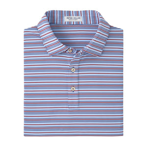 Peter Millar Clifton Performance Jersey Polo in Astral Blue