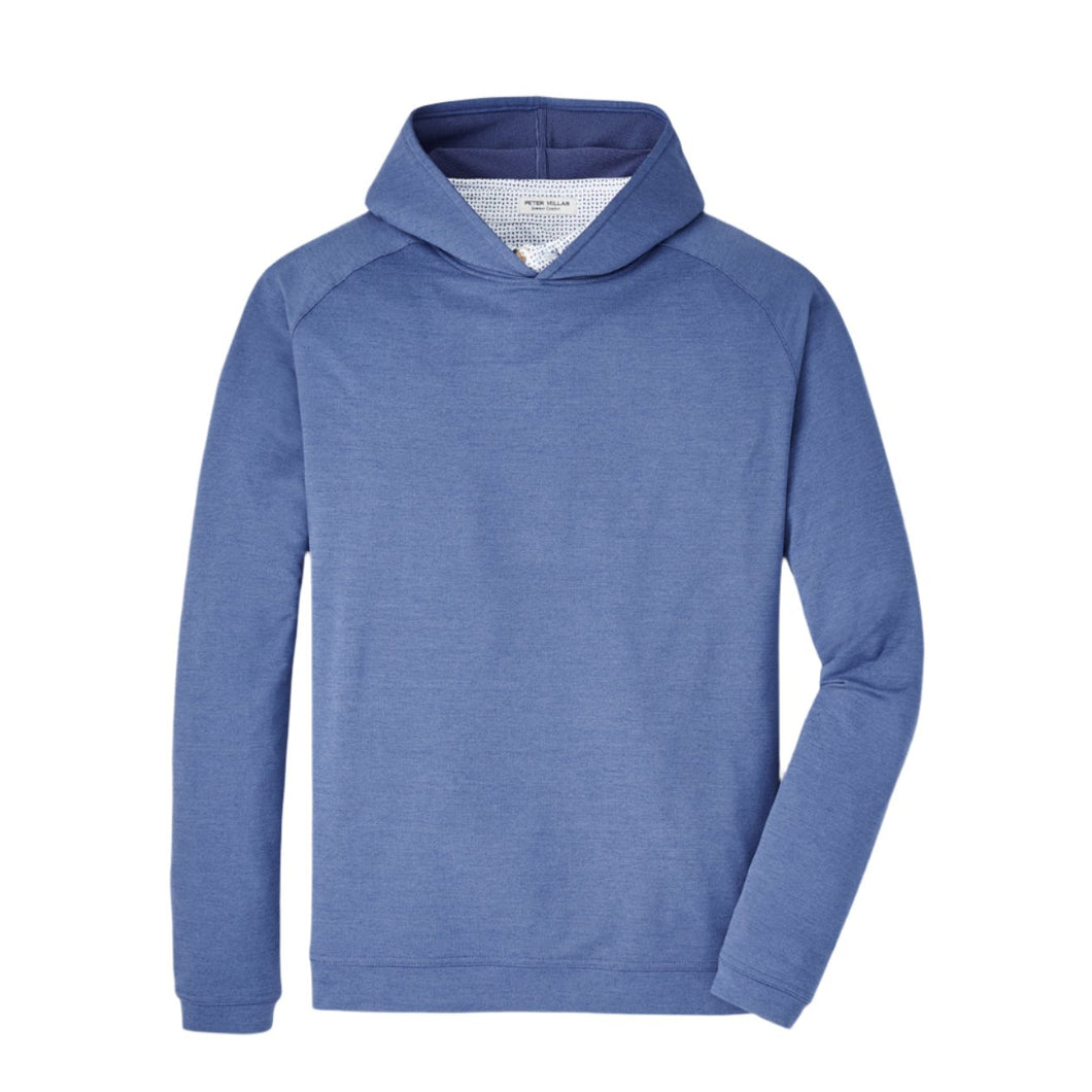 Peter Millar Pine Performance Hoodie in Astral Blue