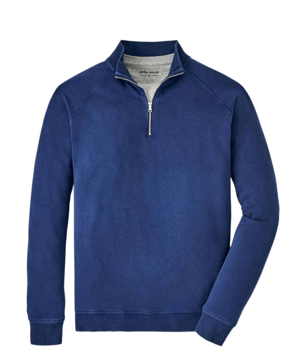 Peter Millar Lava Wash Quarter-Zip in Washed Navy