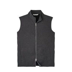 Peter Millar Crown Sweater Fleece Vest in Iron