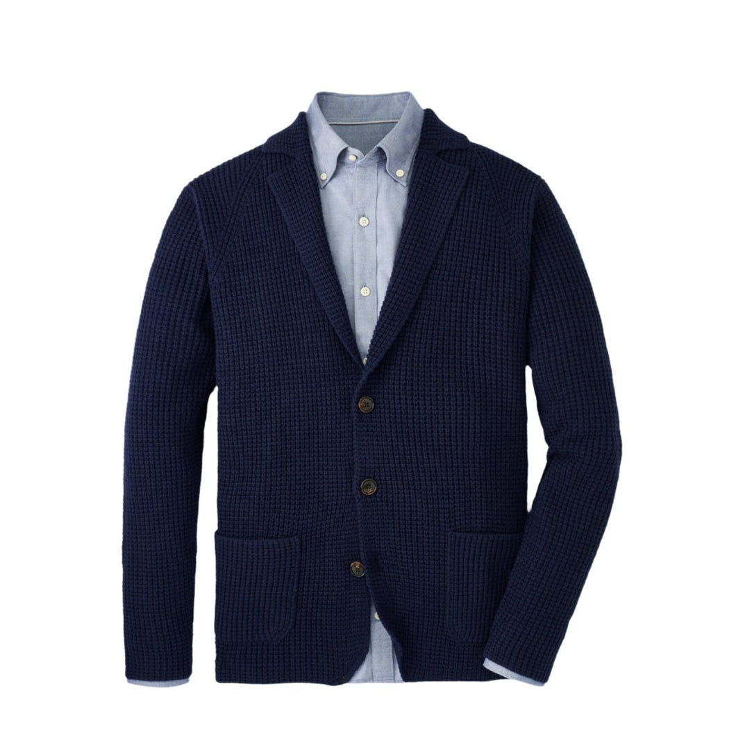 Peter Millar Birch Sweater Blazer in Navy