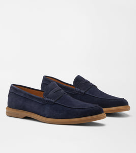 Peter Millar Excursionist Penny Loafer in Dark Navy