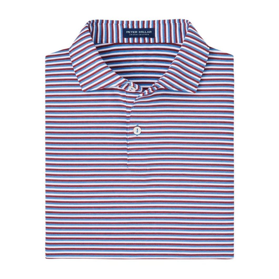 Peter Millar Milton Performance Jersey Polo in Brook Blue