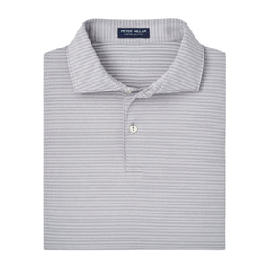 Peter Millar Empire Performance Jersey Polo in Gale Grey