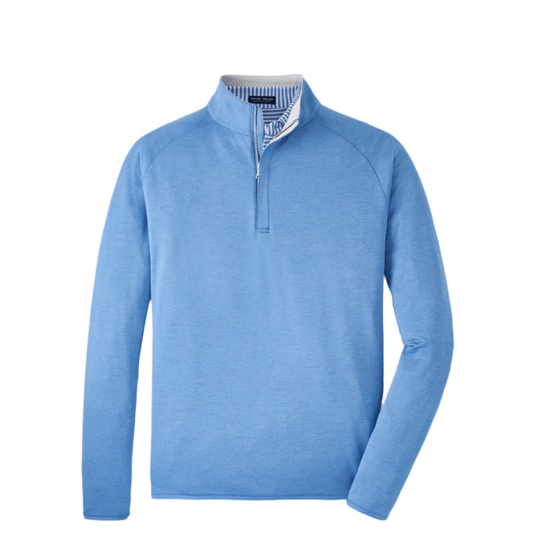 Peter Millar Stealth Performance Quarter-Zip in Brook Blue