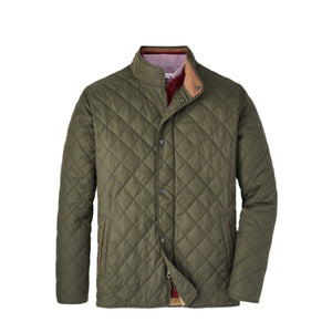 Peter Millar Suffolk Coat in Dark Olive