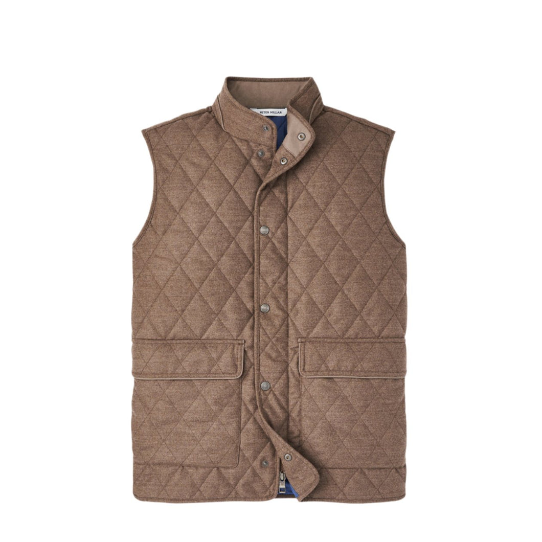 Peter Millar Essex Wool Vest in Rye