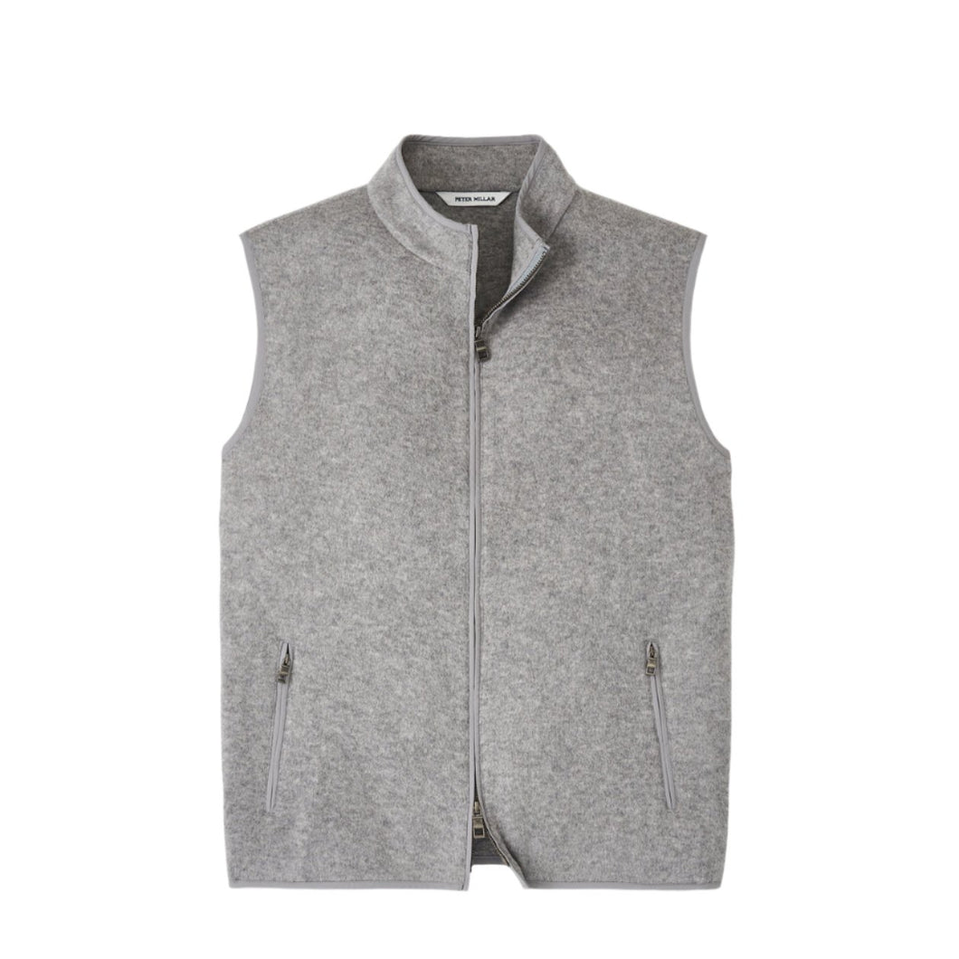 Peter Millar Crown Flex Vest in British Grey