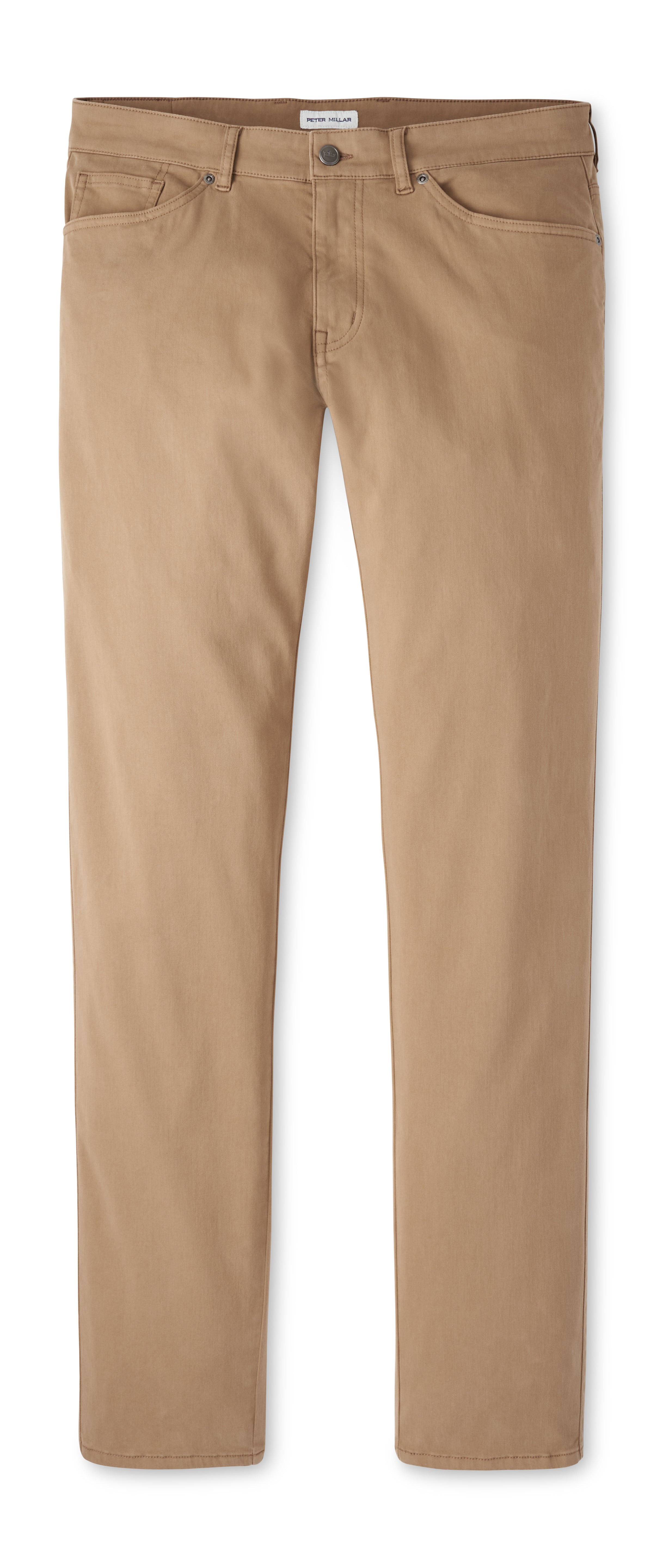 Peter Millar Signature Sateen Five-Pocket Pant in Rye