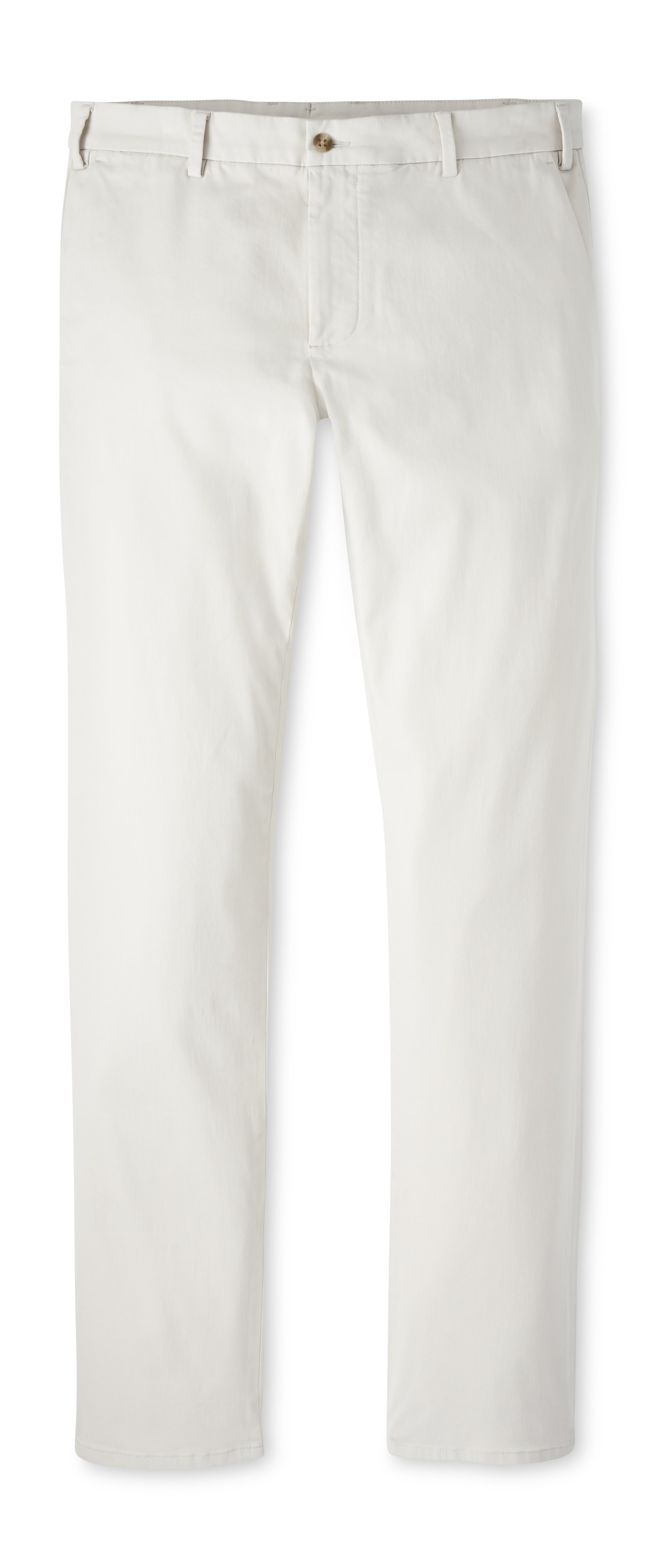 Peter Millar Signature Sateen Flat Front Trouser in Stone