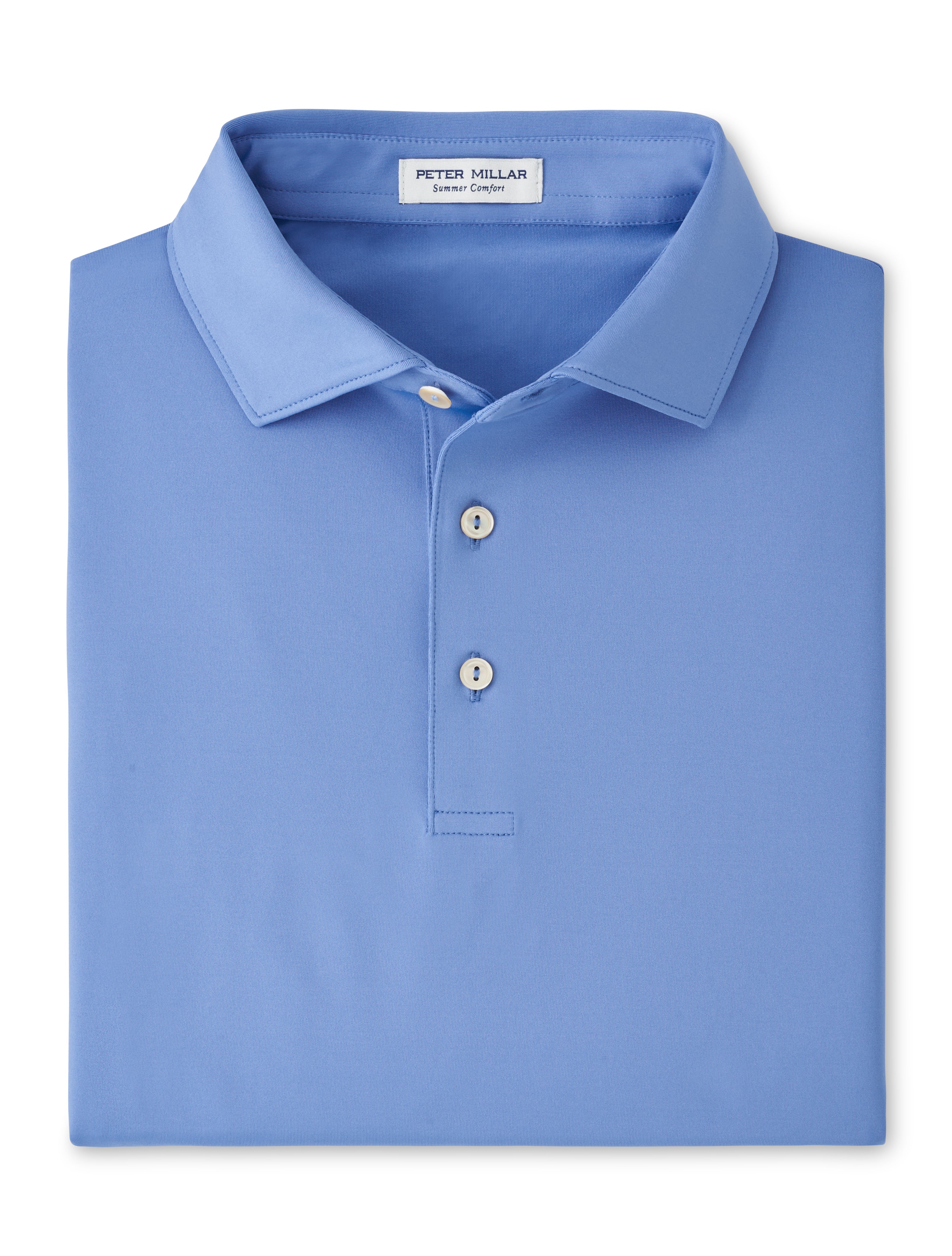 Peter Millar Solid Performance Jersey Polo in Evening Tide