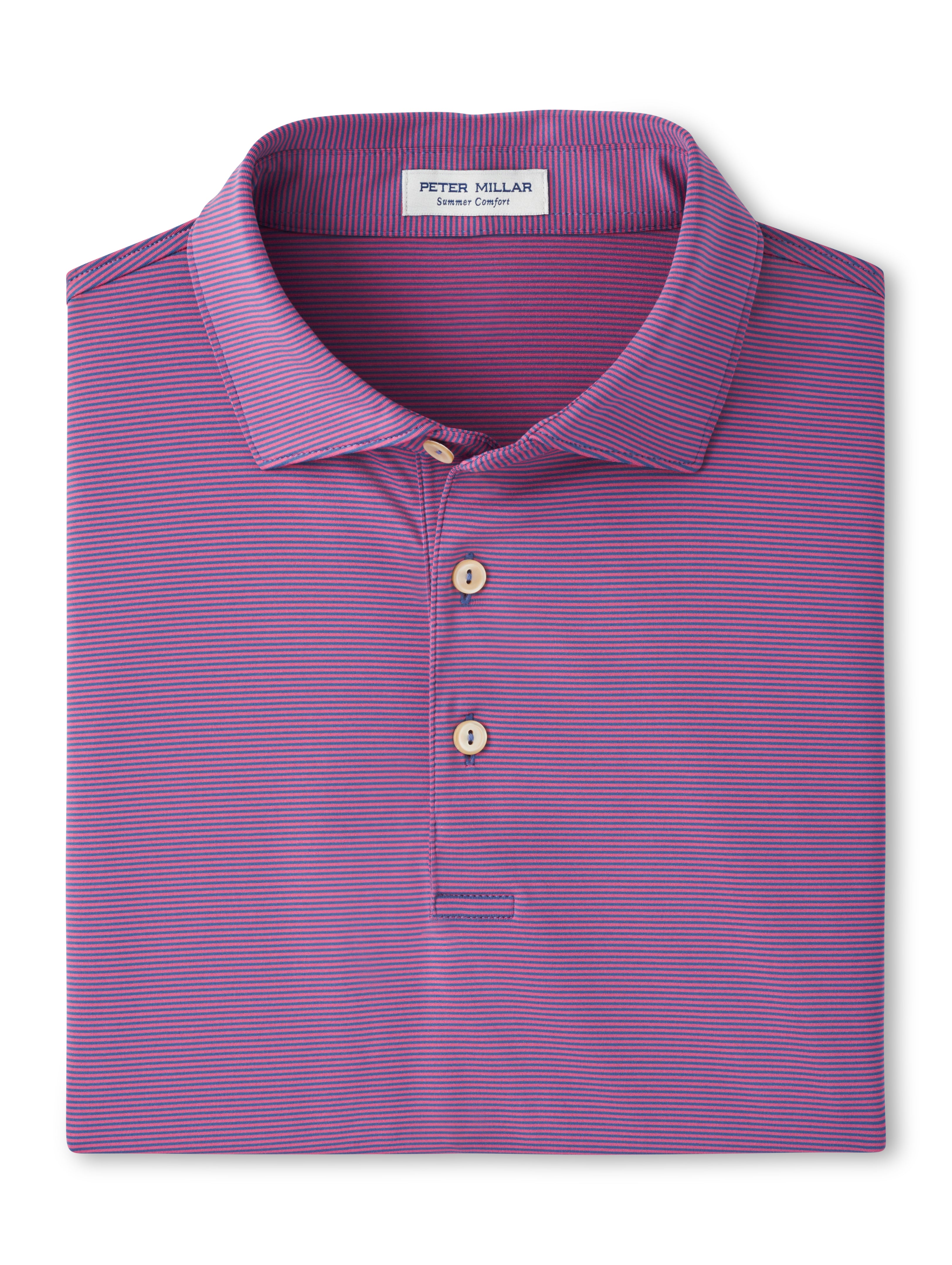 Peter Millar Jubilee Performance Jersey Polo in Blue Haze