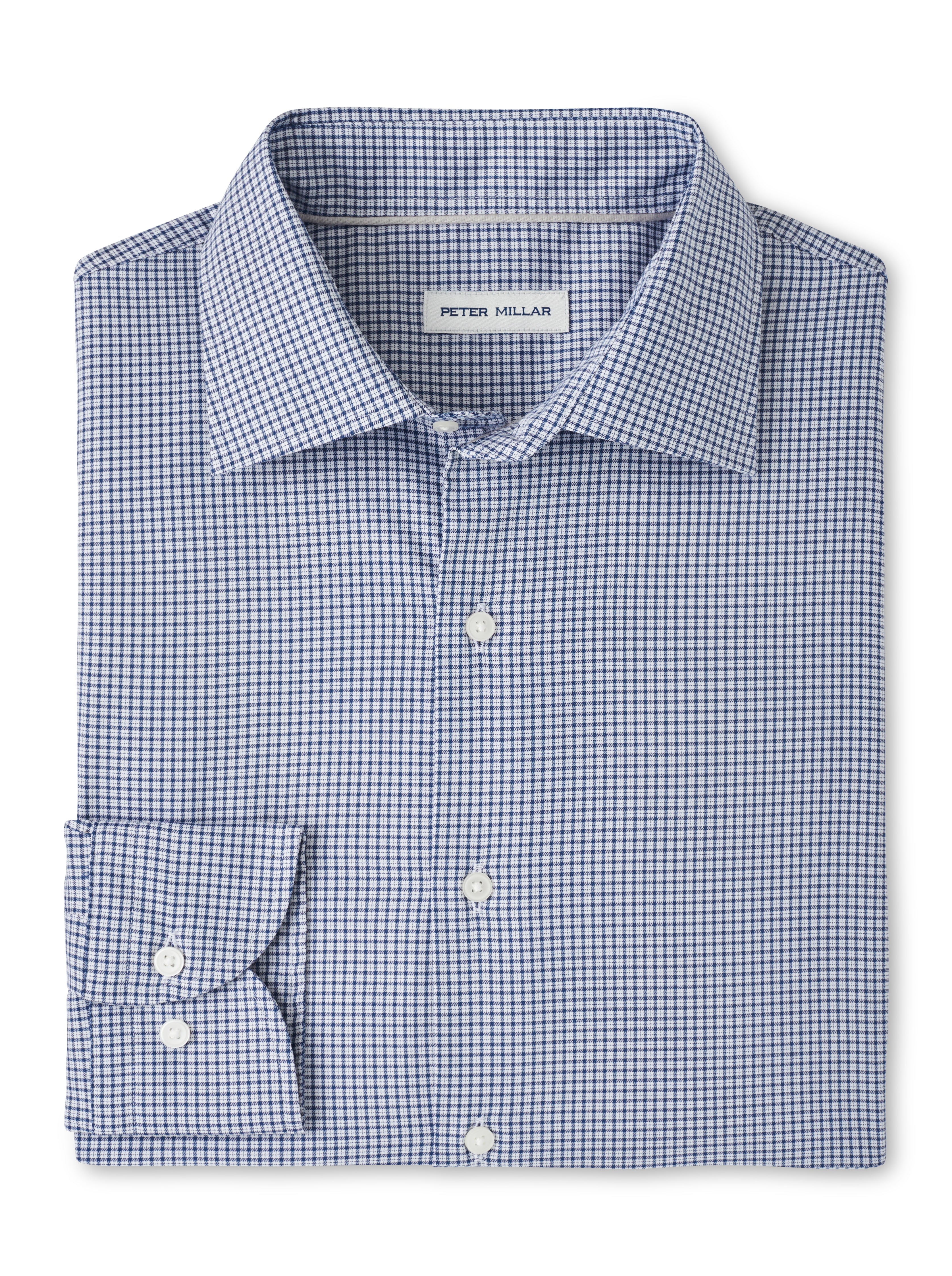 Peter Millar Jackson Crown Lite Cotton-Stretch Sport Shirt in Blue Haze