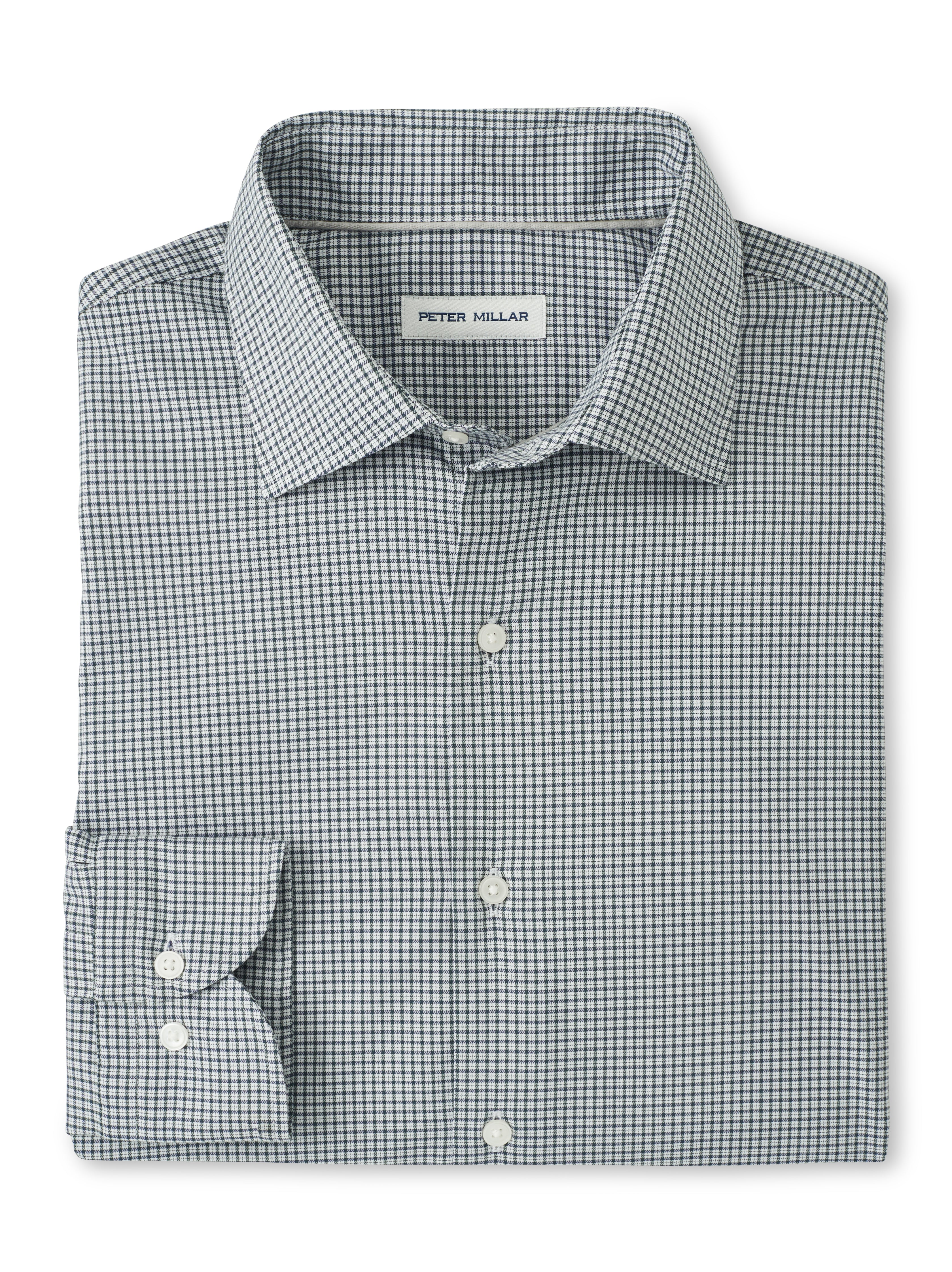 Peter Millar Jackson Crown Lite Cotton-Stretch Sport Shirt in Deep Verdant