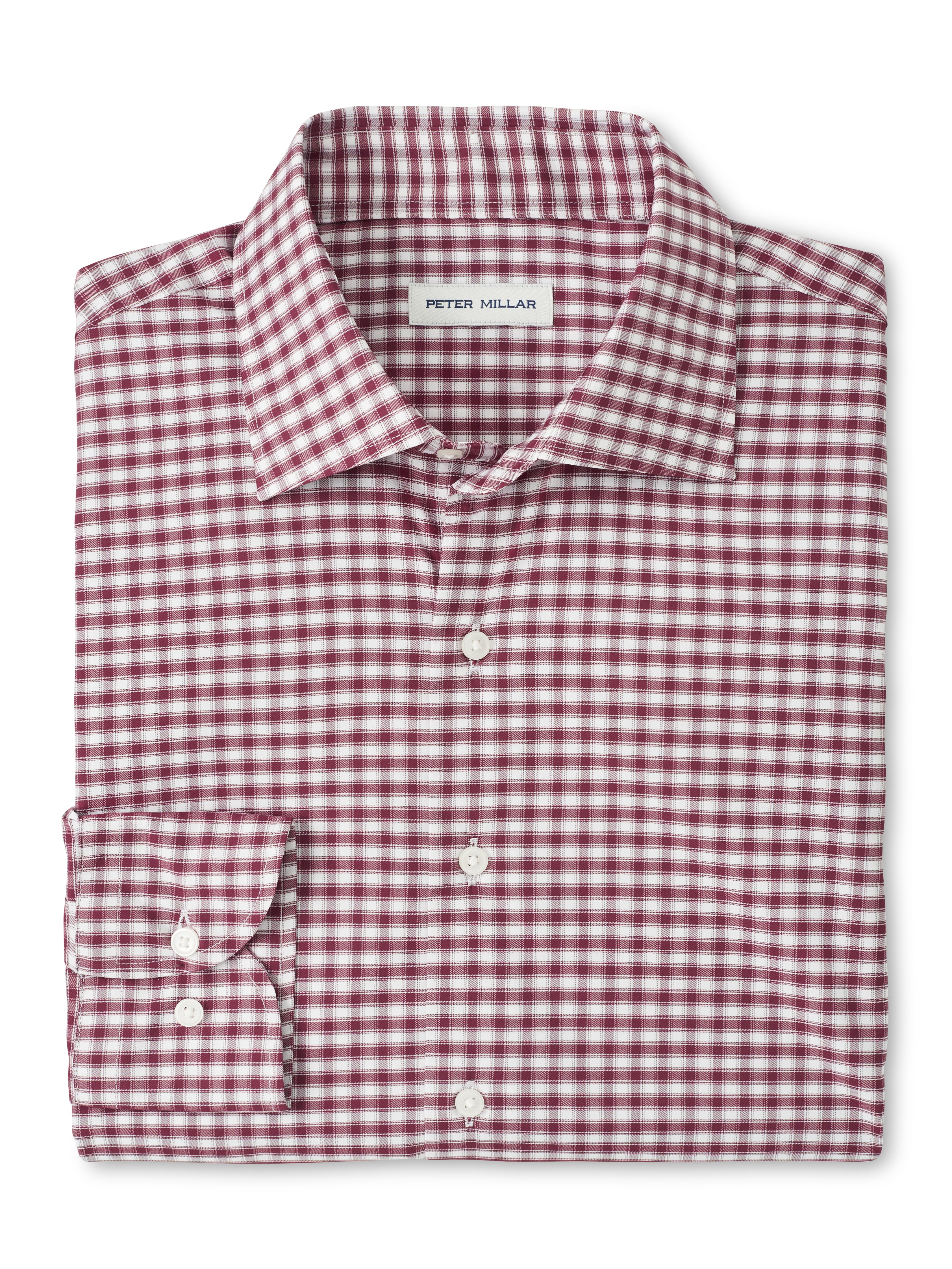 Peter Millar Fairbanks Performance Twill Sport Shirt in Autumn Foliage