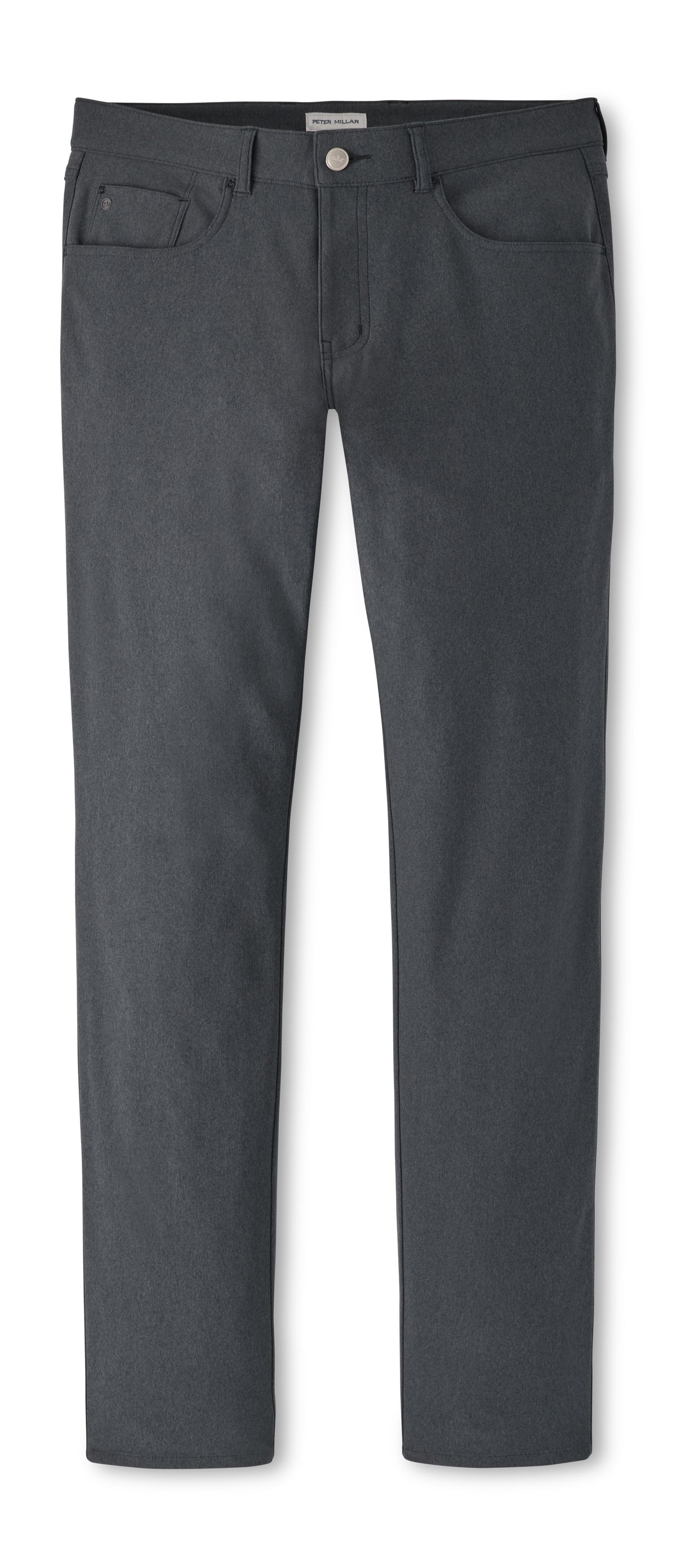 Peter Millar Bervard Performance Flannel Five-Pocket Pant in Iridium