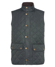 Load image into Gallery viewer, Barbour Men&#39;s Lowerdale Quilted Gilet in Sage
