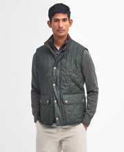 Load image into Gallery viewer, Barbour Men&#39;s Lowerdale Quilted Gilet in Sage
