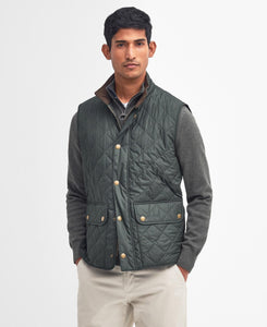 Barbour Men's Lowerdale Quilted Gilet in Sage