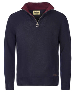 Barbour Nelson Essential Half Zip Sweater in Navy