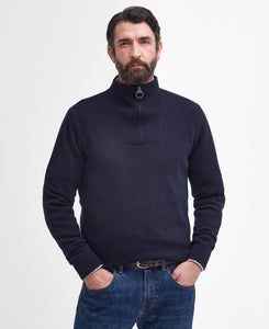 Barbour Nelson Essential Half Zip Sweater in Navy