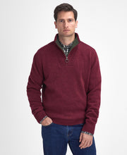 Load image into Gallery viewer, Barbour Nelson Essential Half Zip Sweater in Port
