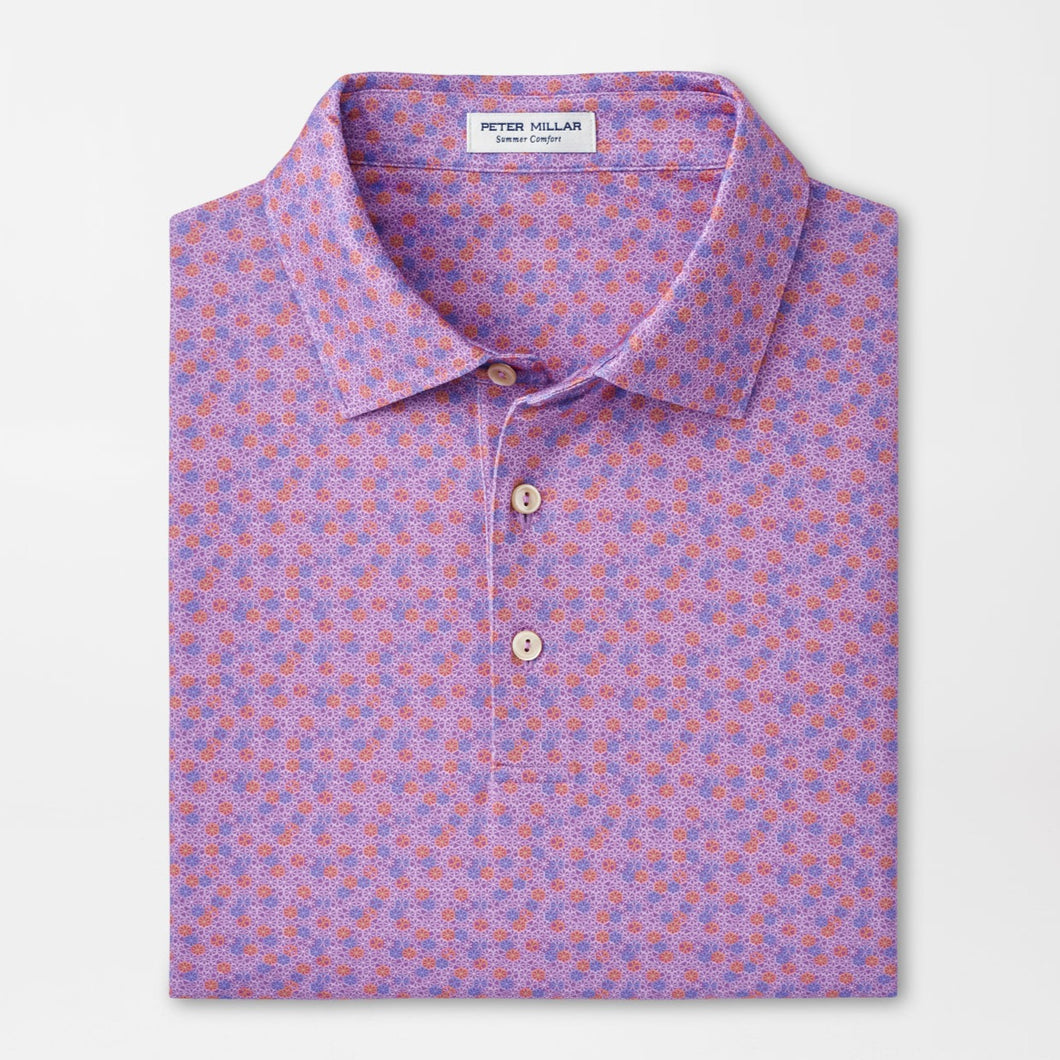 Peter Millar Citrus Smash Performance Jersey Polo in Dragonfly