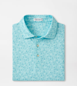 Peter Millar Show Me The Way Performance Jersey Polo in Cabana Blue