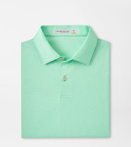 Peter Millar Featherweight Art Deco Polo in Summer Meadow