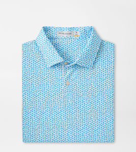 Peter Millar Featherweight Golf On The Rocks Polo in White