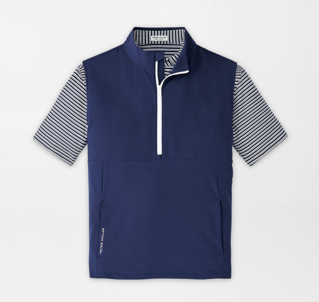 Peter Millar Windward Half-Zip Vest in Navy