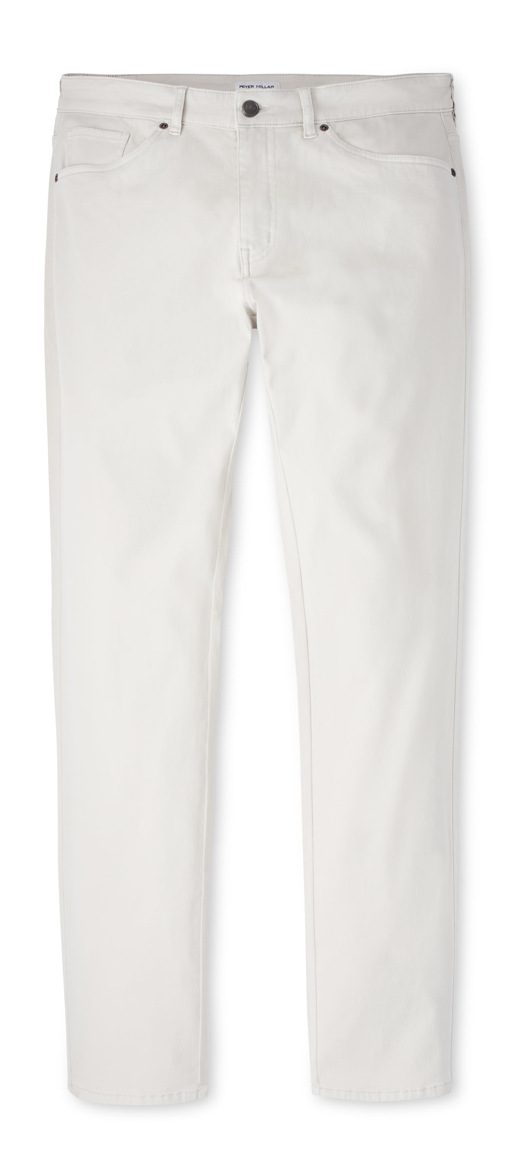 Peter Millar Signature Sateen Five-Pocket Pant in Stone