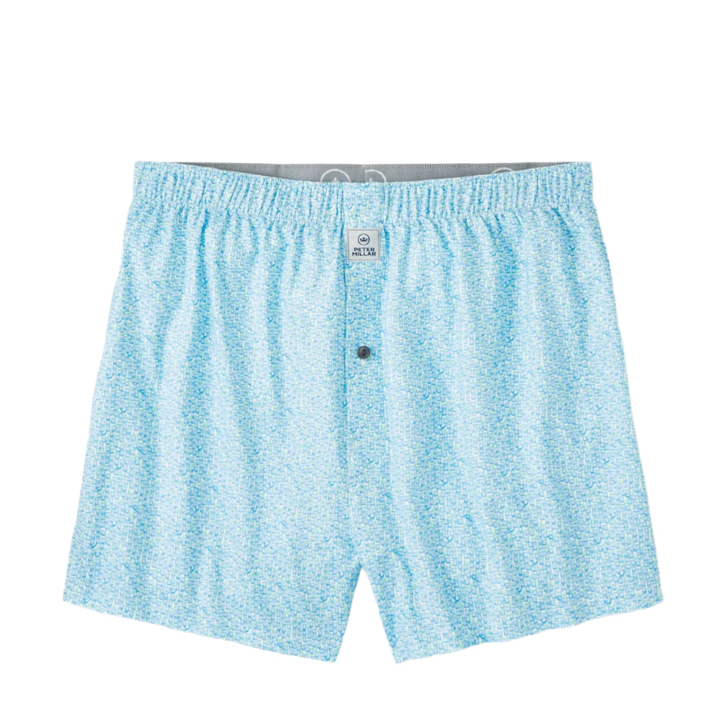 Peter Millar Mezcal Performance Boxer Short in White