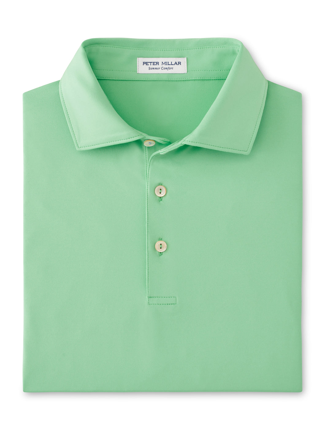 Peter Millar Solid Performance Jersey Polo in Pear Tart