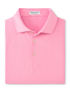 Peter Millar Solid Performance Jersey Polo in Pink Vale