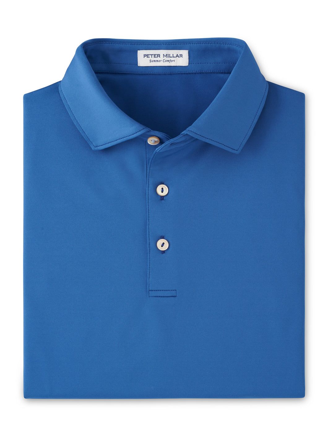 Peter Millar Solid Performance Jersey Polo in Sailor Blue