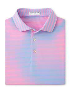 Peter Millar Hales Performance Jersey Polo in Pink Vale