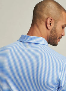 Peter Millar Linden Performance Jersey Polo in Blue Sea