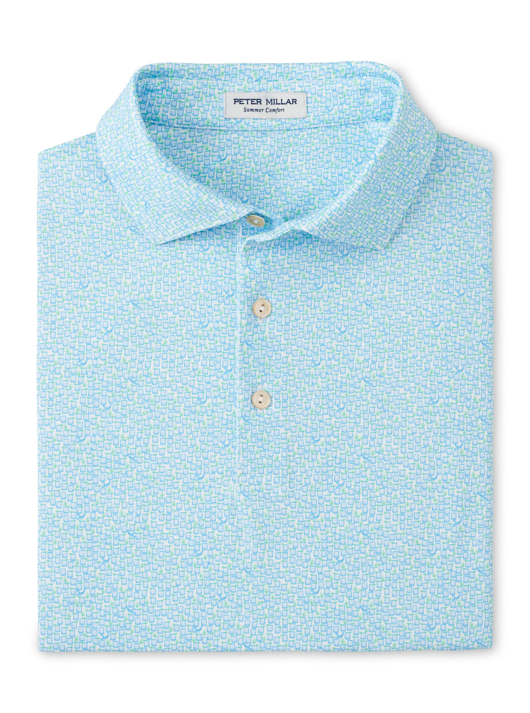 Peter Millar Mezcal Performance Jersey Polo in White