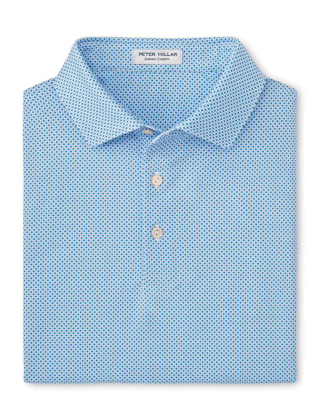 Peter Millar Phoenix Performance Jersey Polo in Sailor Blue