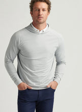 Load image into Gallery viewer, Peter Millar Pine Sugar Stripe Performance Hoodie in Gale Grey
